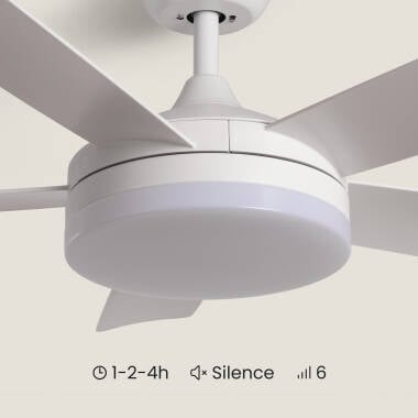 Immagine di Ventilatore da Soffitto Silenzioso Patroclo Bianco 106cm Motore DC
