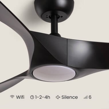 Image of Egina Silent Ceiling Fan with DC Motor Black 132cm
