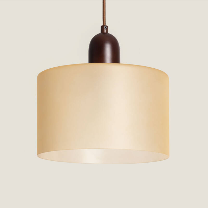 Afbeelding van Hanglamp Hout en Glas Aiko