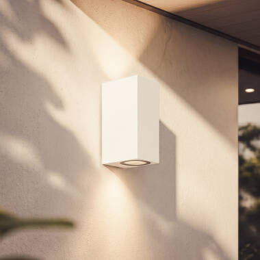 White Miseno Double-Sided PC Outdoor LED Wall Light