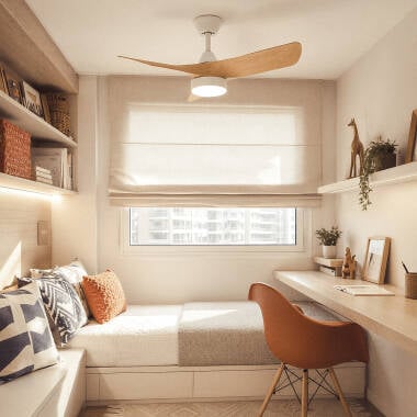 Bild von Deckenventilator mit Licht Leise DC Ventos