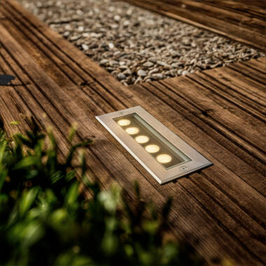 Image de Spot Extérieur LED 5W Encastrable Sol Rectangulaire Utopia