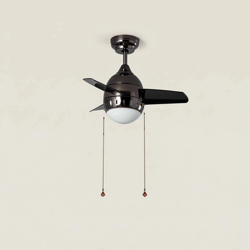 Afbeelding van Plafondventilator LED Zwart 66 cm Modern