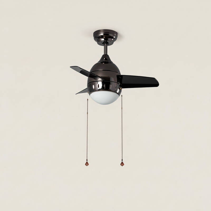 Afbeelding van Plafondventilator LED Zwart 66 cm Modern