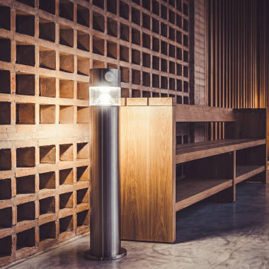 Bild von LED-Bodenstehleuchte Aussen 1.5W 50cm mit Bewegungsmelder Inti Inox