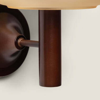 Afbeelding van Wandlamp van Hout en Glas Aiko