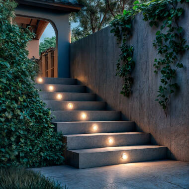 Bild von LED Wandeinbauleuchte 1.2W Rund Lex