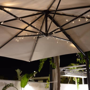 2m Outdoor Fairy Lights for Garden Umbrella Battery Operated