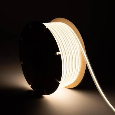 LED Pásek Stmívatelný 220V COB Samousměrňovací 320 LED/m ROLE 50m 8W/m 720 lm/m Šířka 12mm Střih každých 50cm IP65 CRI90