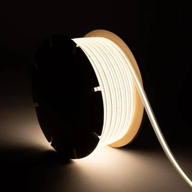 Ruban LED Dimmable 220V COB Auto-redressement 320 LED/m BOBINE 50m 8W/m 720 lm/m Largeur 12mm Coupe 50cm IP65 CRI90