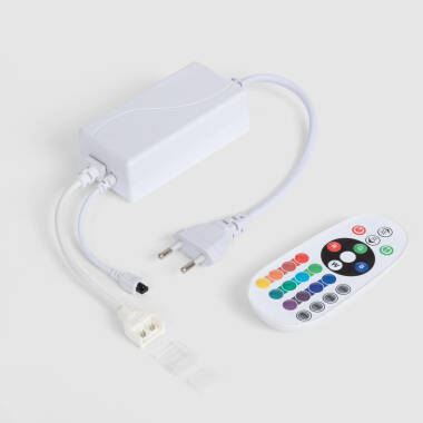 Controller voor RGB LED-strip 220 V WCOB siliconen FLEX met IR-afstandsbediening