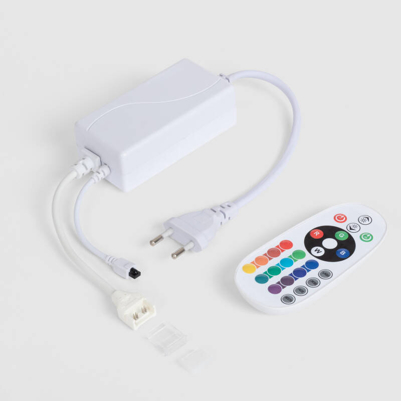 Afbeelding van Controller voor RGB LED-strip 220 V WCOB siliconen FLEX met IR-afstandsbediening