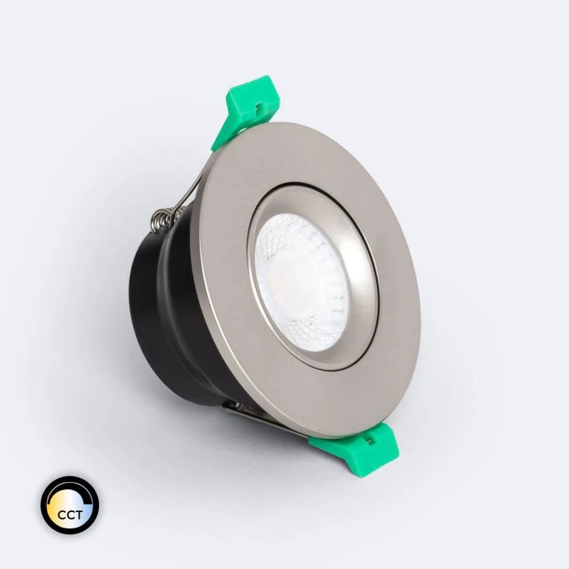 Immagine di Faretto Downlight LED 5-8W Orientabile Circolare Regolabile Ignifugo IP65 Foro Ø 65 mm