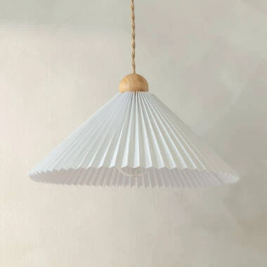 Hanglamp Hout en Stof Luanda