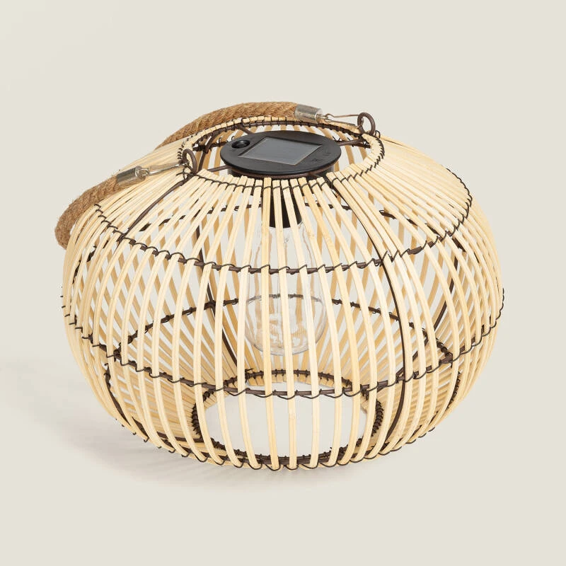 Sirpur Bamboo Outdoor Solar LED Table Lamp