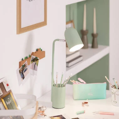 Lampe de Bureau Flex Métal avec Porte-Crayons Waal