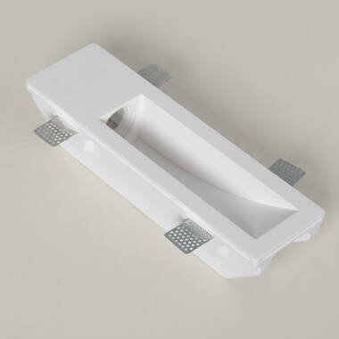 Wandleuchte Pladur-/Gipseinbau für GU10 / GU5.3 LED-Glühbirnen Schnitt 353x103mm