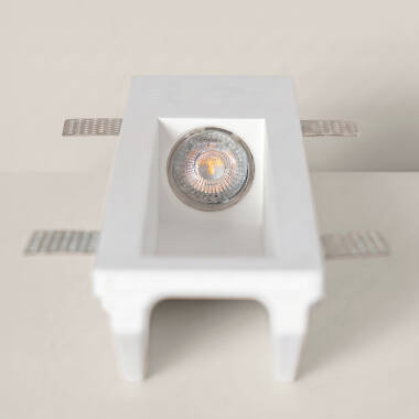 Bild von Wandleuchte Pladur-/Gipseinbau für GU10 / GU5.3 LED-Glühbirnen Schnitt 353x103mm