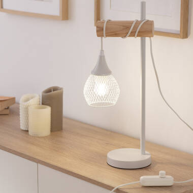 Lampada da Tavolo in Metallo Wi-Fi con Regolatore Monah