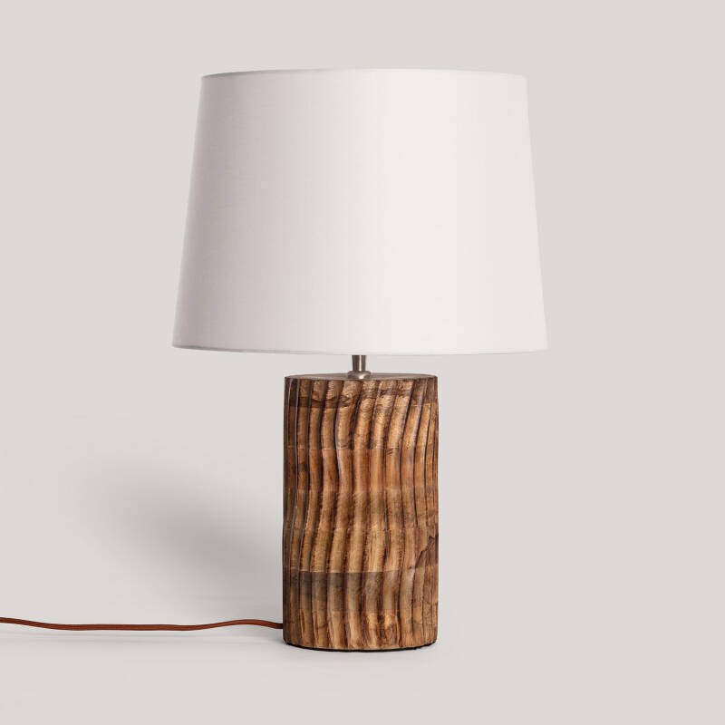 Lampada da Tavolo Legno Shruti ILUZZIA