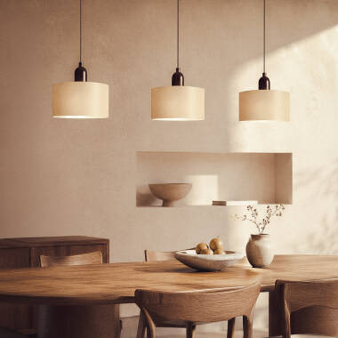 Afbeelding van Hanglamp Hout en Glas Aiko
