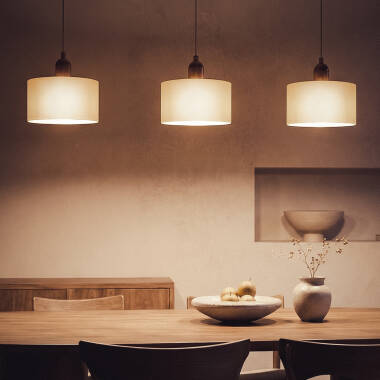 Afbeelding van Hanglamp Hout en Glas Aiko