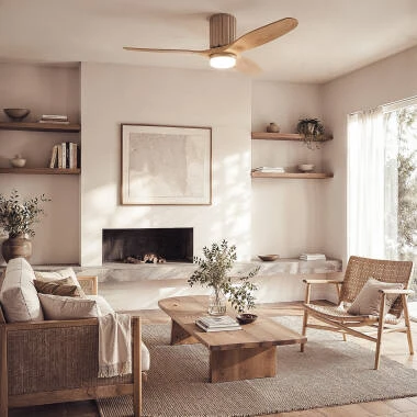 Bild von Deckenventilator mit Licht lautlos DC Asteri