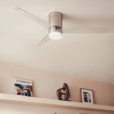 Plafondventilator met verlichting Stil DC houten bladen Leros