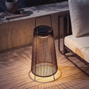 Image of Vriesia Rope 0.5W Outdoor Solar LED Floor Lamp 