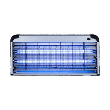 Elektrische muggenlamp met 2 UV-buizen van aluminium