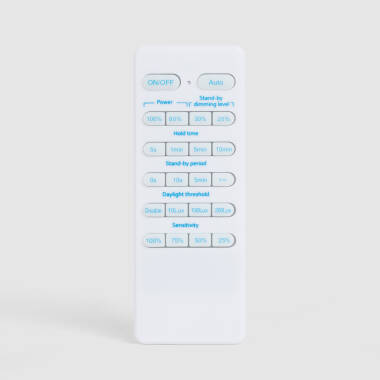 Afstandsbediening voor RADAR- en PIR-bewegingssensor voor industriële LED High Bay UFO HBD/HBM Evo
