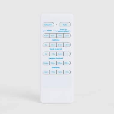 Fernbedienung für RADAR Bewegungssensor IP65 für LED Hallenstrahler Industrial High Bay UFO HBD/HBM Evo