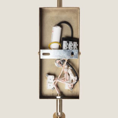 Afbeelding van Wandlamp Metaal en Linnen met leeslamp Suite