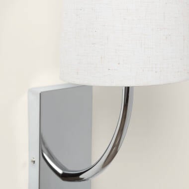 Afbeelding van Wandlamp Metaal en Linnen met leeslamp Suite
