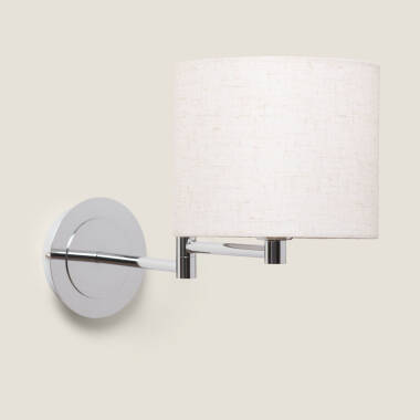 Basilea Metal & Linnen Wall Lamp with Adjustable Arm