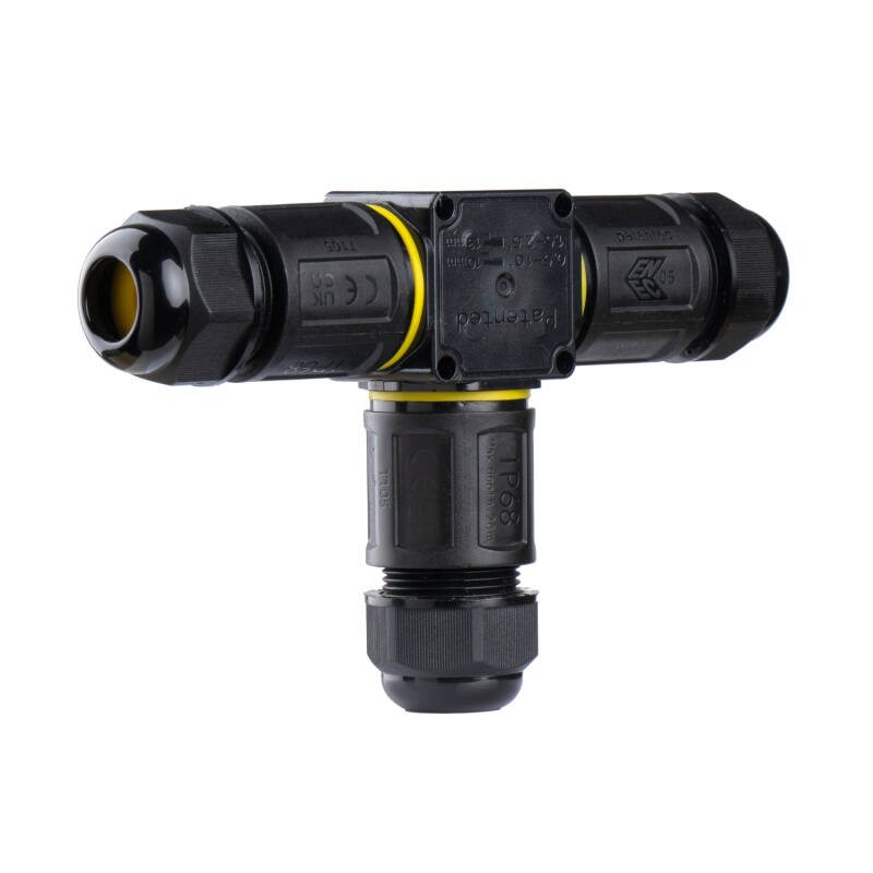 Afbeelding van Kabelconnector T-type Waterdicht 0,5–4,0 mm² zonder schroeven IP68.