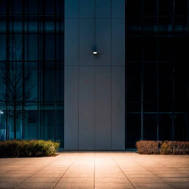 Proiettore LED Slim 50W 120lm/W IP65 Vetro Bianco