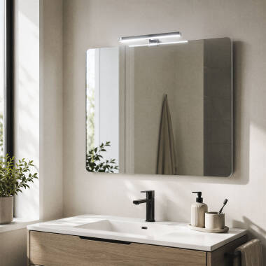 Immagine di Applique per Specchio del Bagno Carl 5W Argento 
