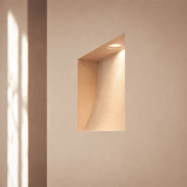 Wandlamp Pleisterwerk/Pladur integratie 2W Zaagmaat 173x145 mm