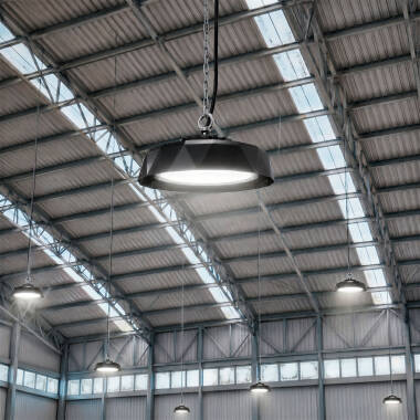 LED Hallenstrahler High Bay Industrial UFO HBM Evo LUMILEDS 200 lm/W SOSEN Dimmbar DALI/Push