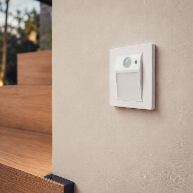 Segnapasso da Parete LED a Incasso con Sensore PIR e crepuscolare Rupid