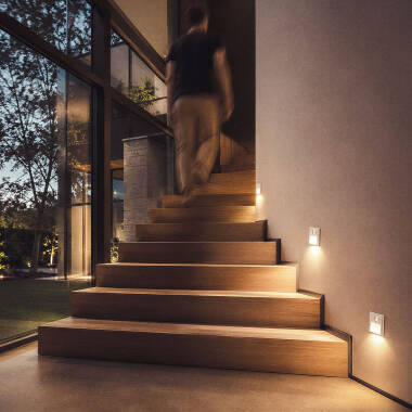 Bild von LED Wandeinbauleuchte mit PIR-Sensor und Dämmerungssensor Olite