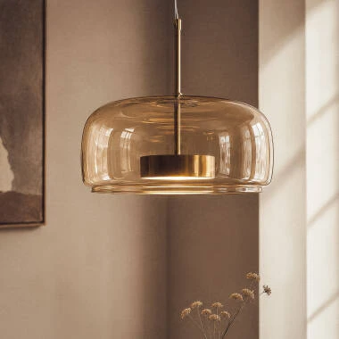 Lampa Wisząca LED 7W Metal i Szkło Aba