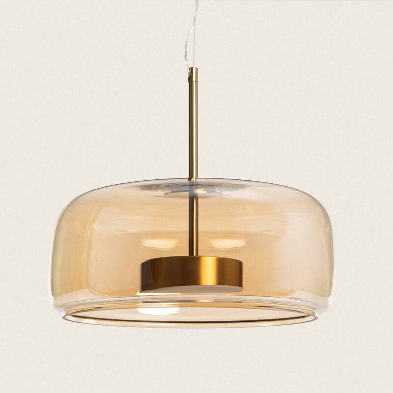 Immagine di Lampada a Sospensione LED 7W Metallo e Vetro Aba