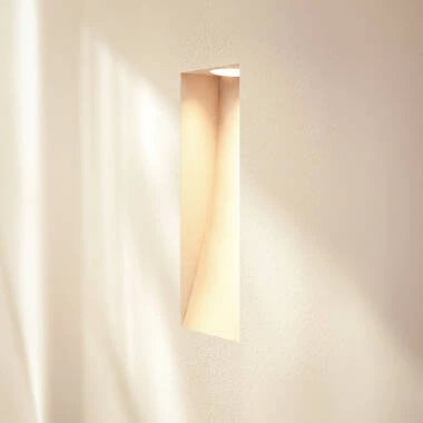 Applique Murale Intégration Plâtre/Pladur pour Ampoule LED GU10/GU5.3 Coupe 353x103 mm