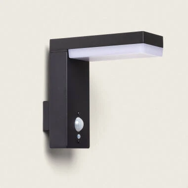 Goran 2W Aluminium Outdoor Solar LED Wall Light with Motion Sensor