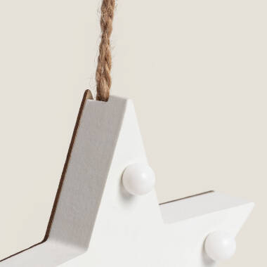 Image de Étoile Noël Décorative LED en Bois Sira