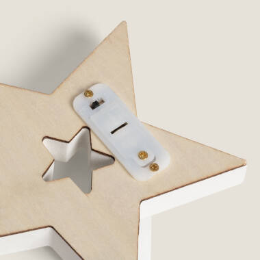Image de Étoile Noël Décorative LED en Bois Sira