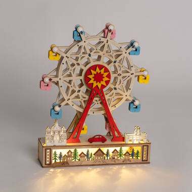 Bild von LED Dekoratives Weihnachtskarussell aus Holz Tivoli