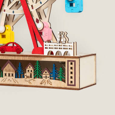 Bild von LED Dekoratives Weihnachtskarussell aus Holz Tivoli
